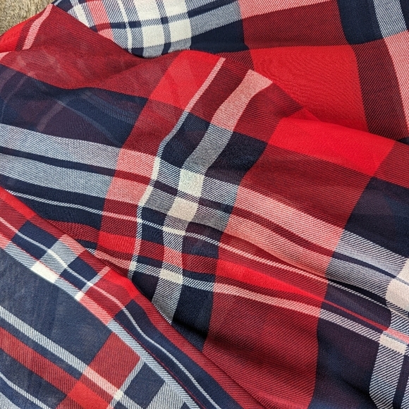 Torrid Plaid Maxi Hi Low Kimono - Picture 4 of 5